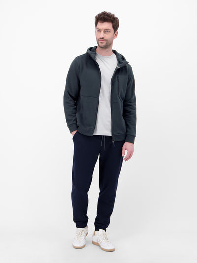 Sweatjacke im Hoodie-Look aus Mischgewebe - LERROS