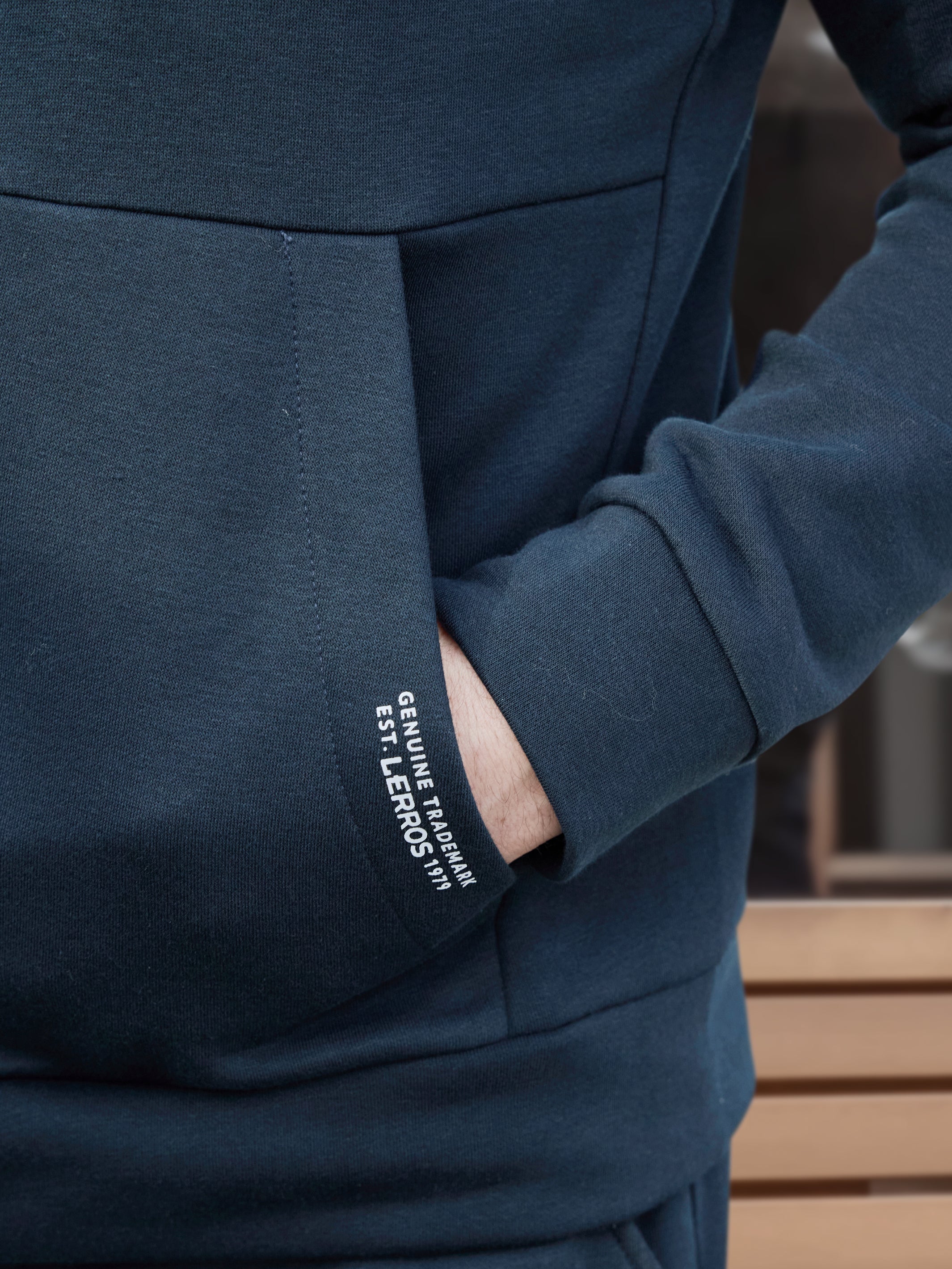 Sweatjacke im Hoodie-Look aus Mischgewebe - LERROS