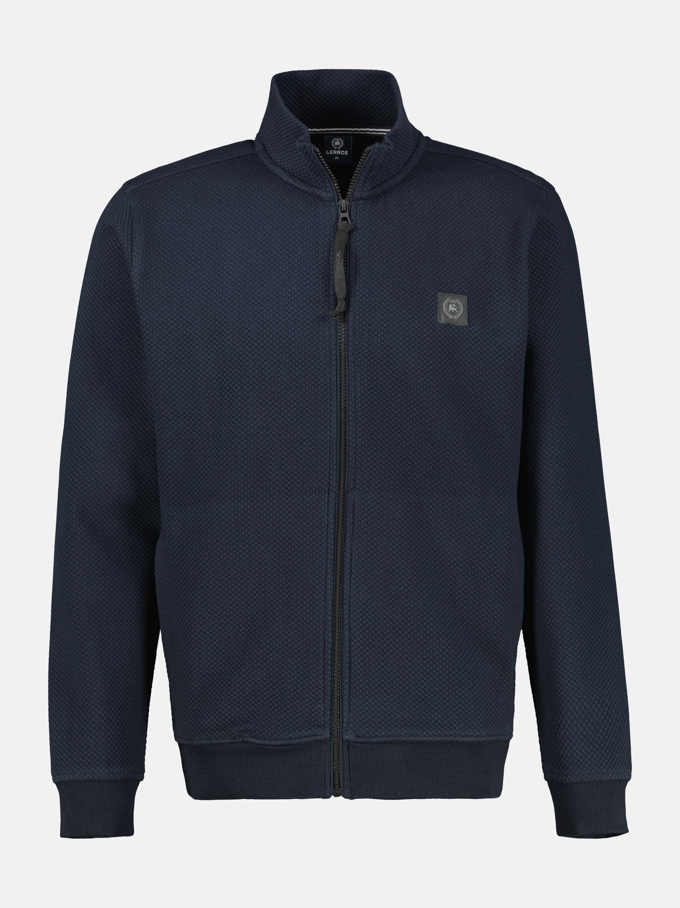 Sweatjacke aus flexiblem Baumwollmischgewebe - LERROS