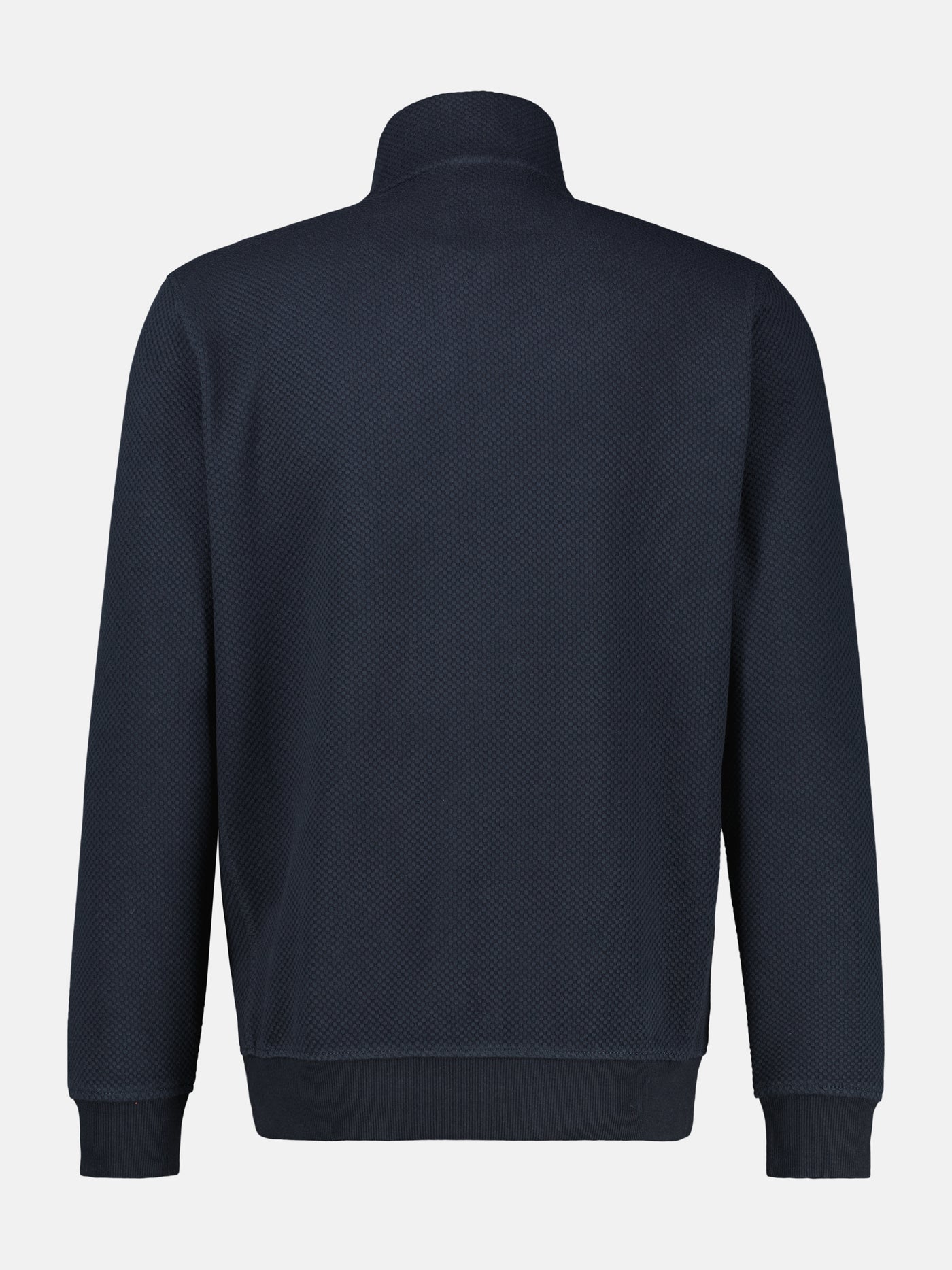 Sweatjacke aus flexiblem Baumwollmischgewebe - LERROS