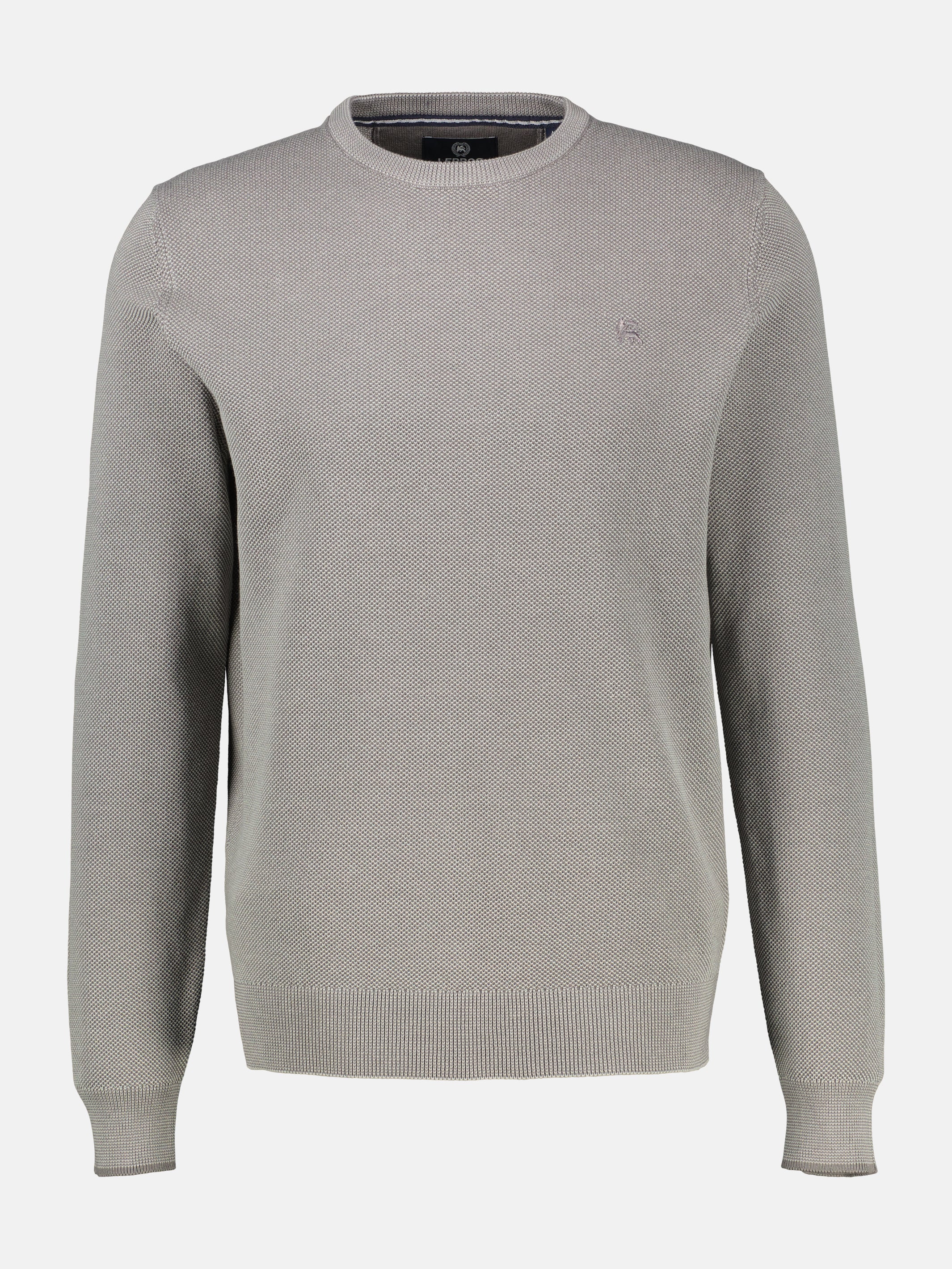 Strickpullover in sportiver 2-Tone-Optik - LERROS