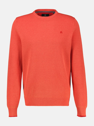 Strickpullover in sportiver 2-Tone-Optik - LERROS