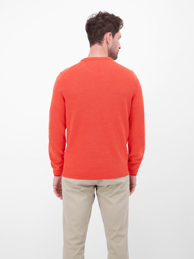 Strickpullover in sportiver 2-Tone-Optik - LERROS