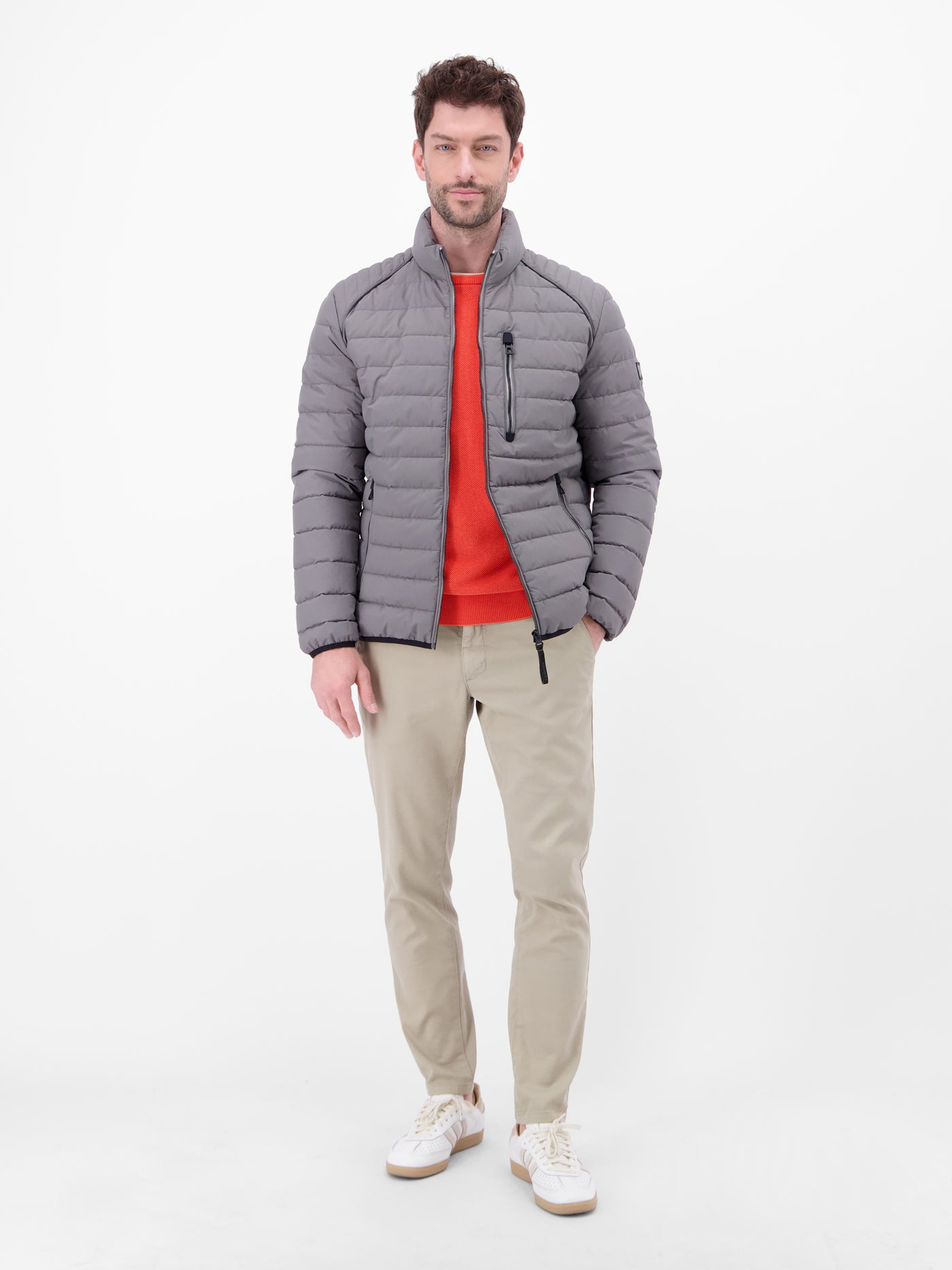 Strickpullover in sportiver 2-Tone-Optik - LERROS