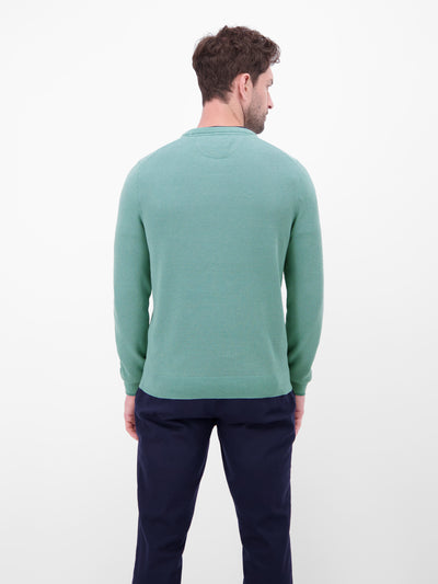 Strickpullover in sportiver 2-Tone-Optik - LERROS