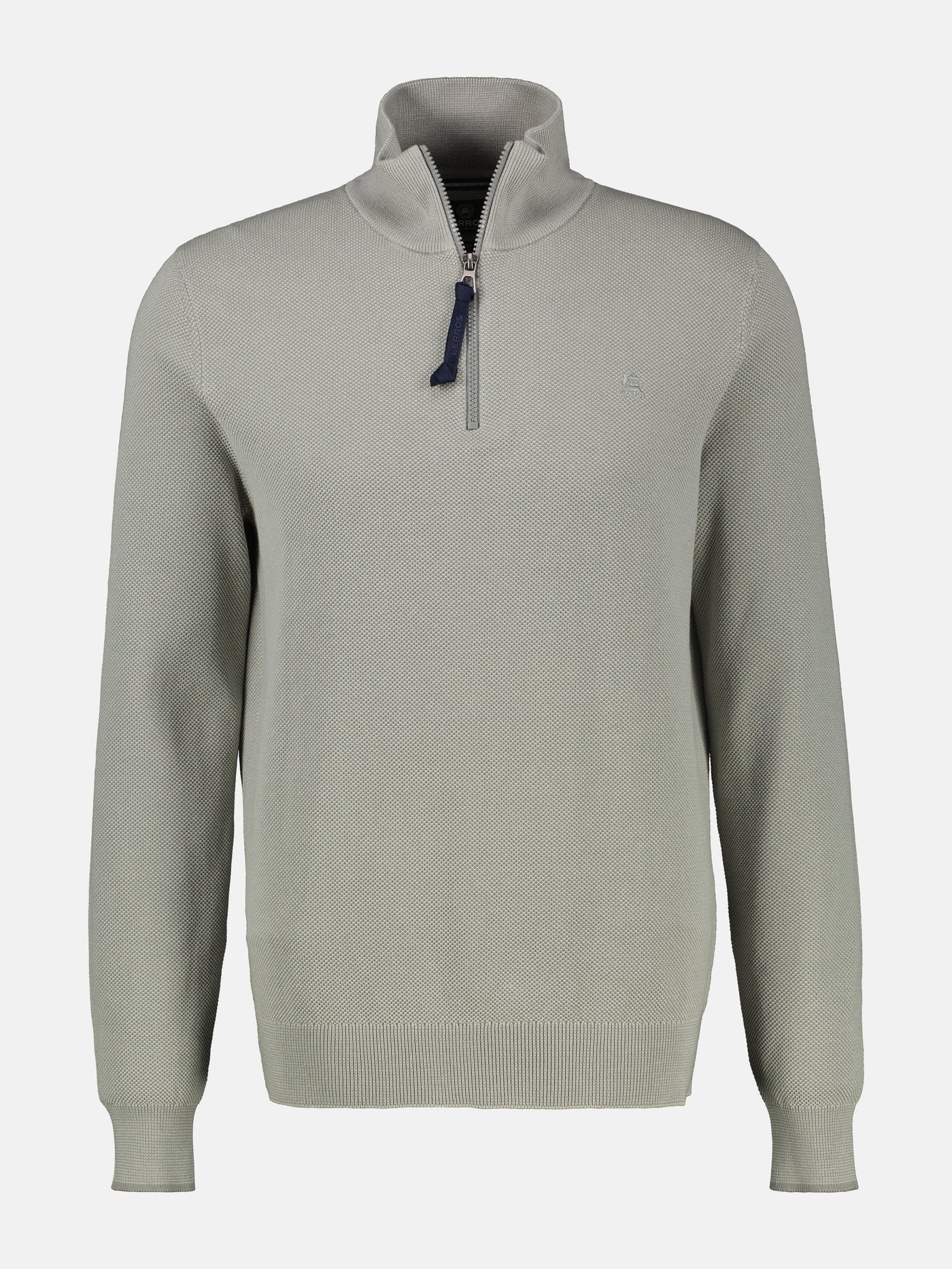 Troyer aus 100% Baumwolle in Strukturqualität - LERROS