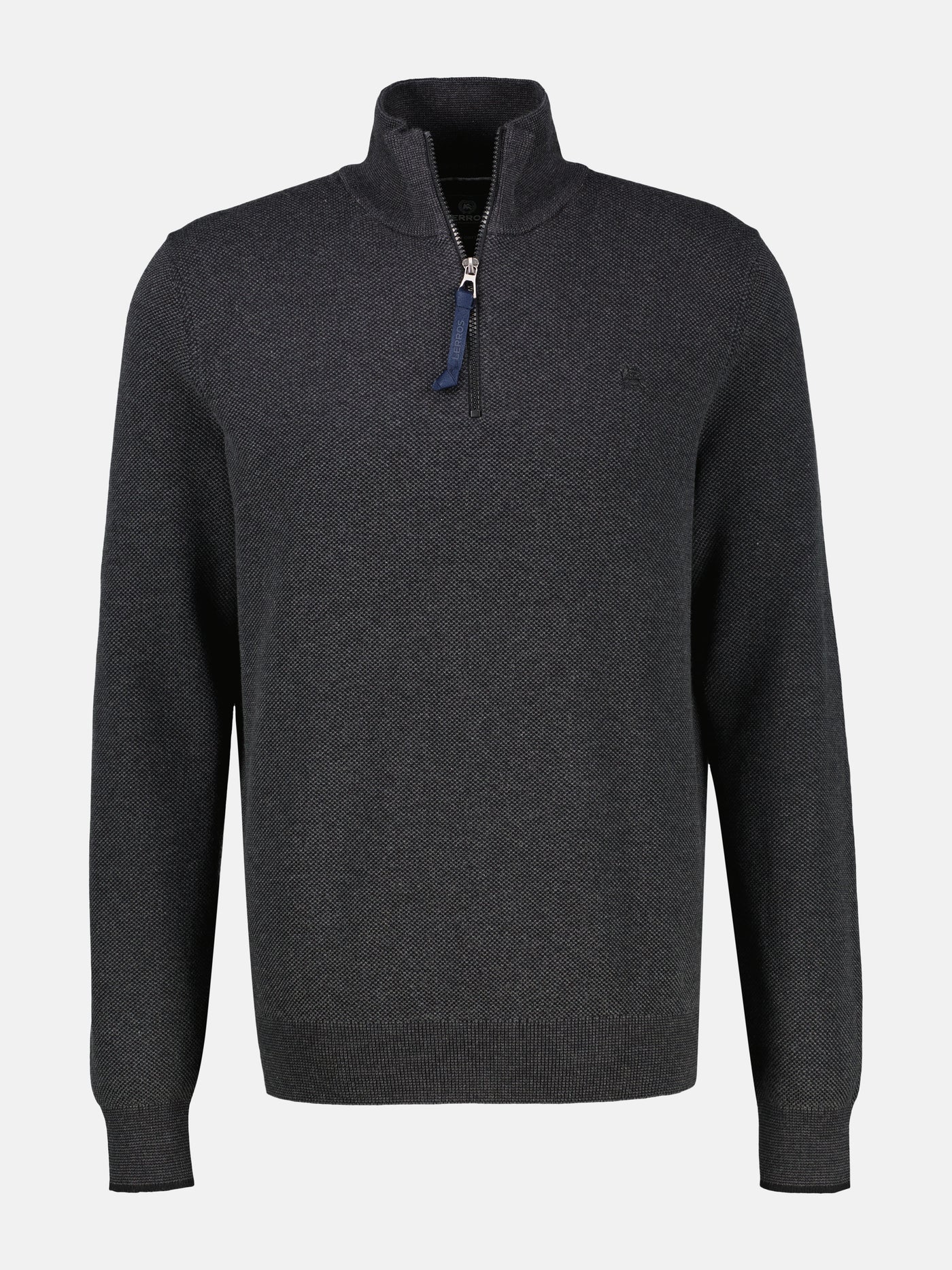 Troyer aus 100% Baumwolle in Strukturqualität - LERROS