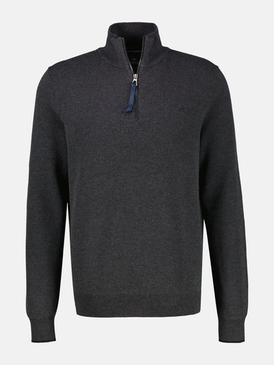 Troyer aus 100% Baumwolle in Strukturqualität - LERROS