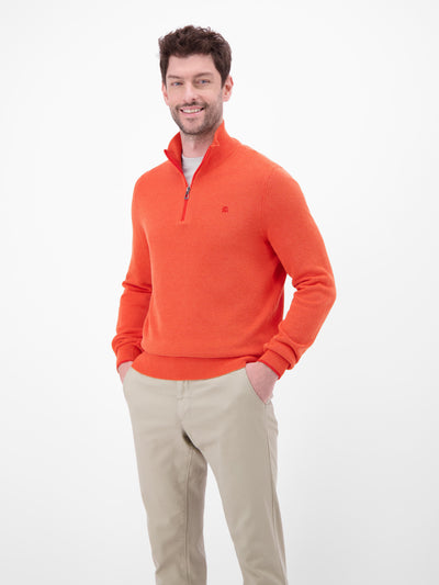 Troyer aus 100% Baumwolle in Strukturqualität - LERROS