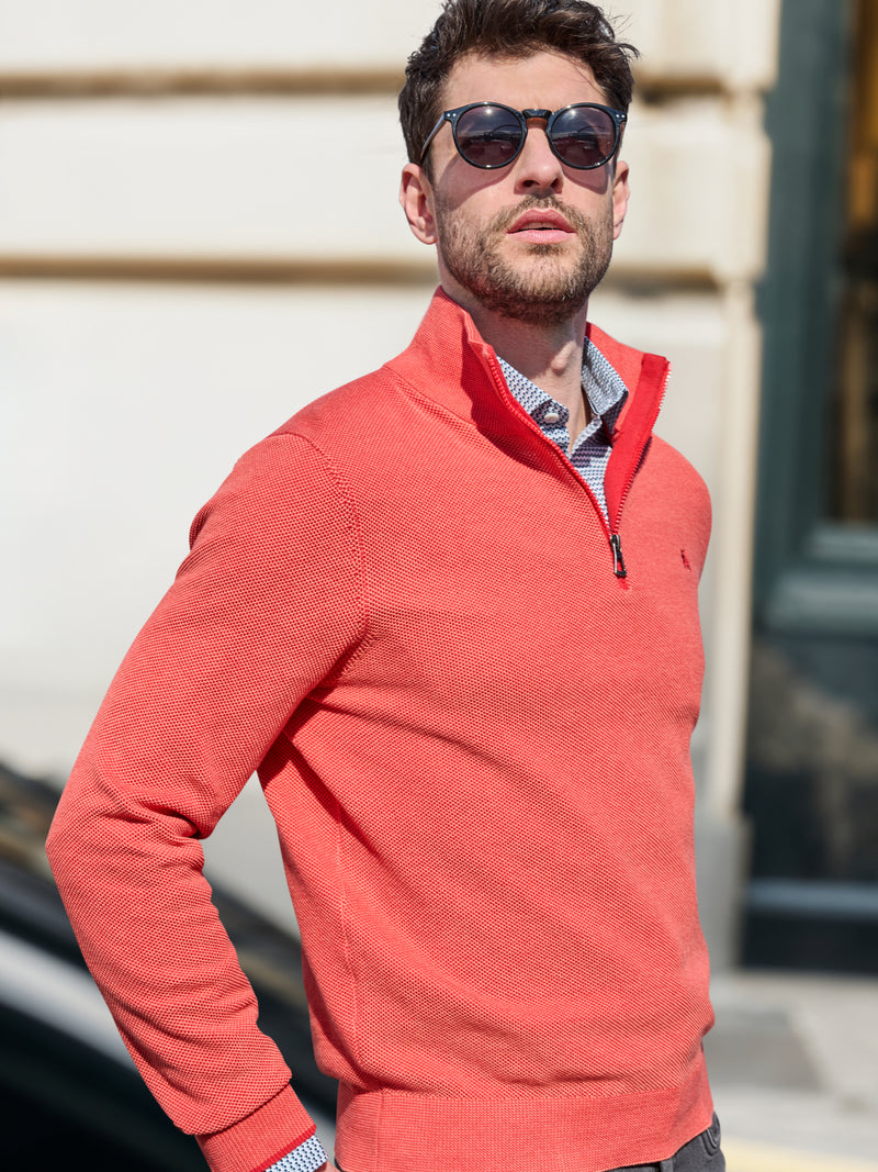 Troyer aus 100% Baumwolle in Strukturqualität