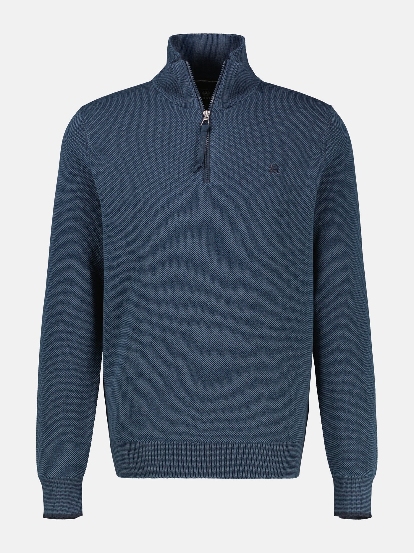 Troyer aus 100% Baumwolle in Strukturqualität - LERROS