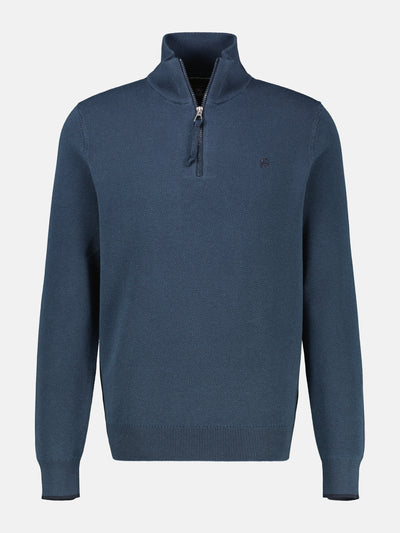 Troyer aus 100% Baumwolle in Strukturqualität - LERROS