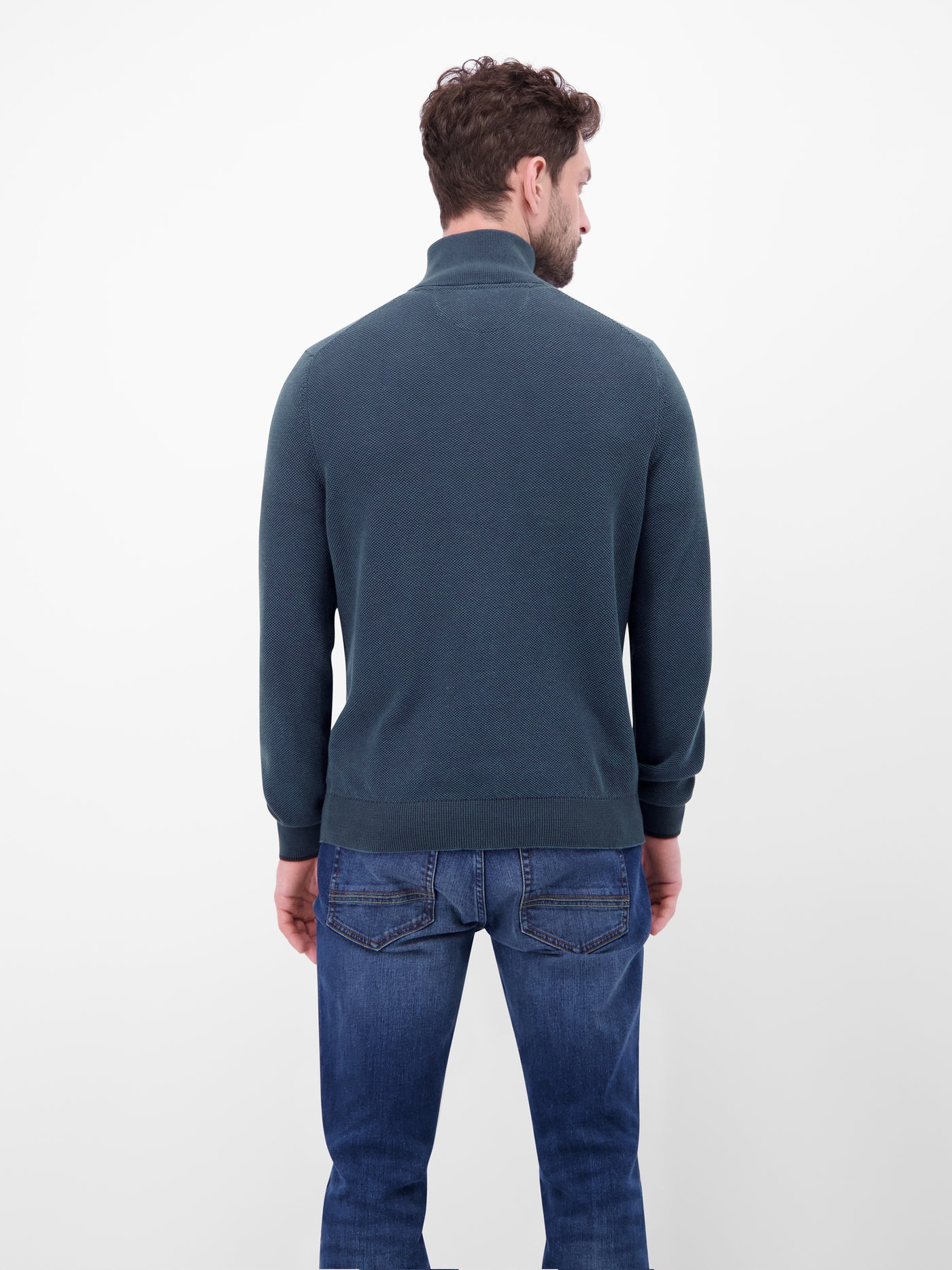 Troyer aus 100% Baumwolle in Strukturqualität - LERROS