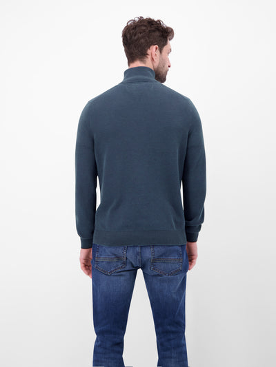 Troyer aus 100% Baumwolle in Strukturqualität - LERROS