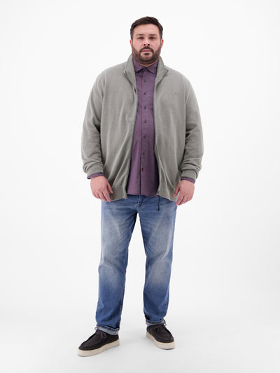 Strickjacke in sportiver 2-Tone-Optik - LERROS