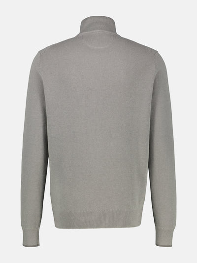 Strickjacke mit Stehkragen in 2-Tone-Optik - LERROS