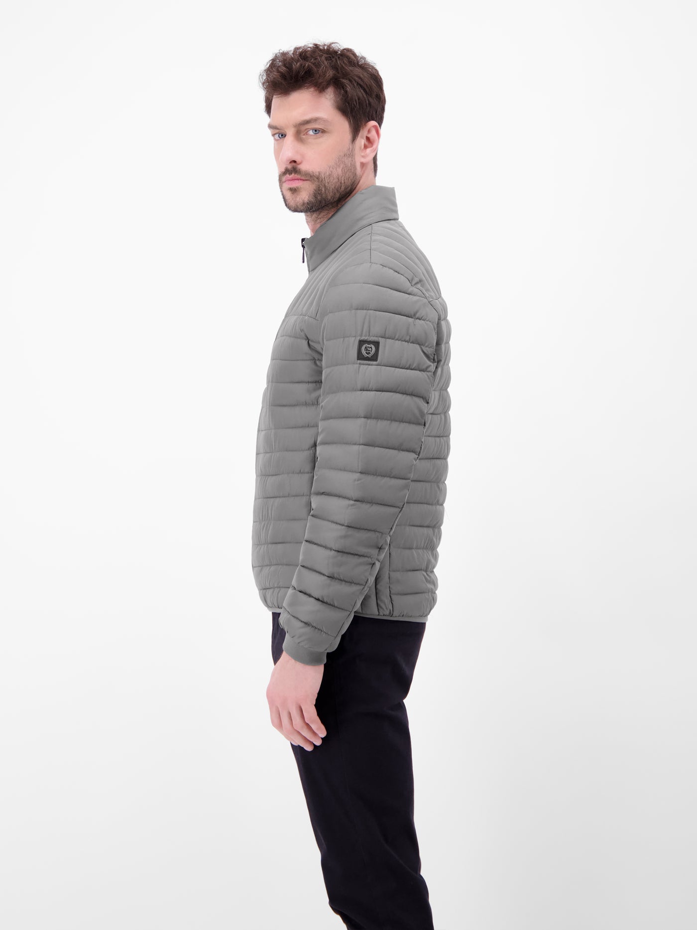 Quilted jacket, wind and water repellent, lined