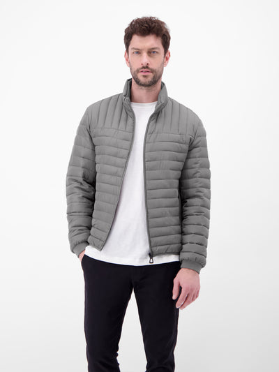 Quilted jacket, wind and water repellent, lined