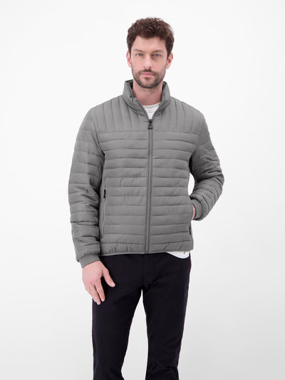 Quilted jacket, wind and water repellent, lined
