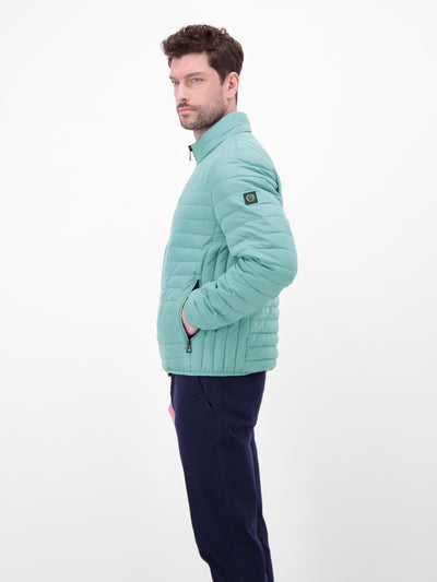 Quilted jacket, wind and water repellent, lined