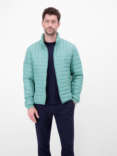 Quilted jacket, wind and water repellent, lined