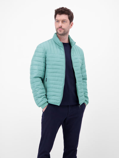 Quilted jacket, wind and water repellent, lined