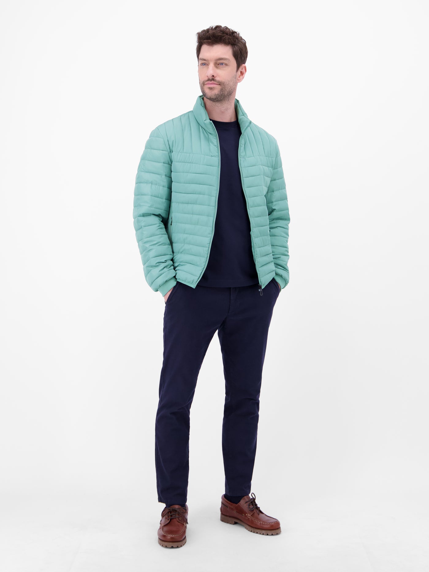 Quilted jacket, wind and water repellent, lined