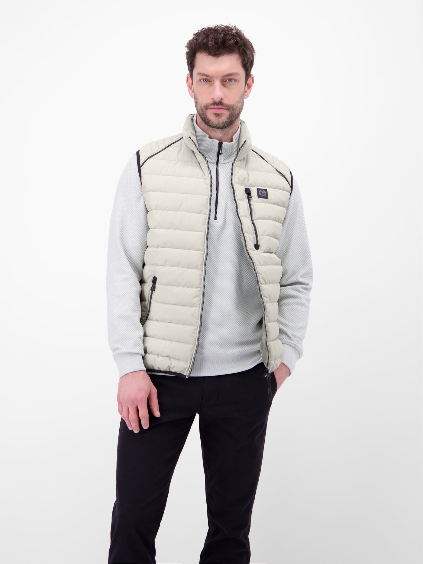 Steppweste mit Fütterung, sportiv geschnitten - LERROS