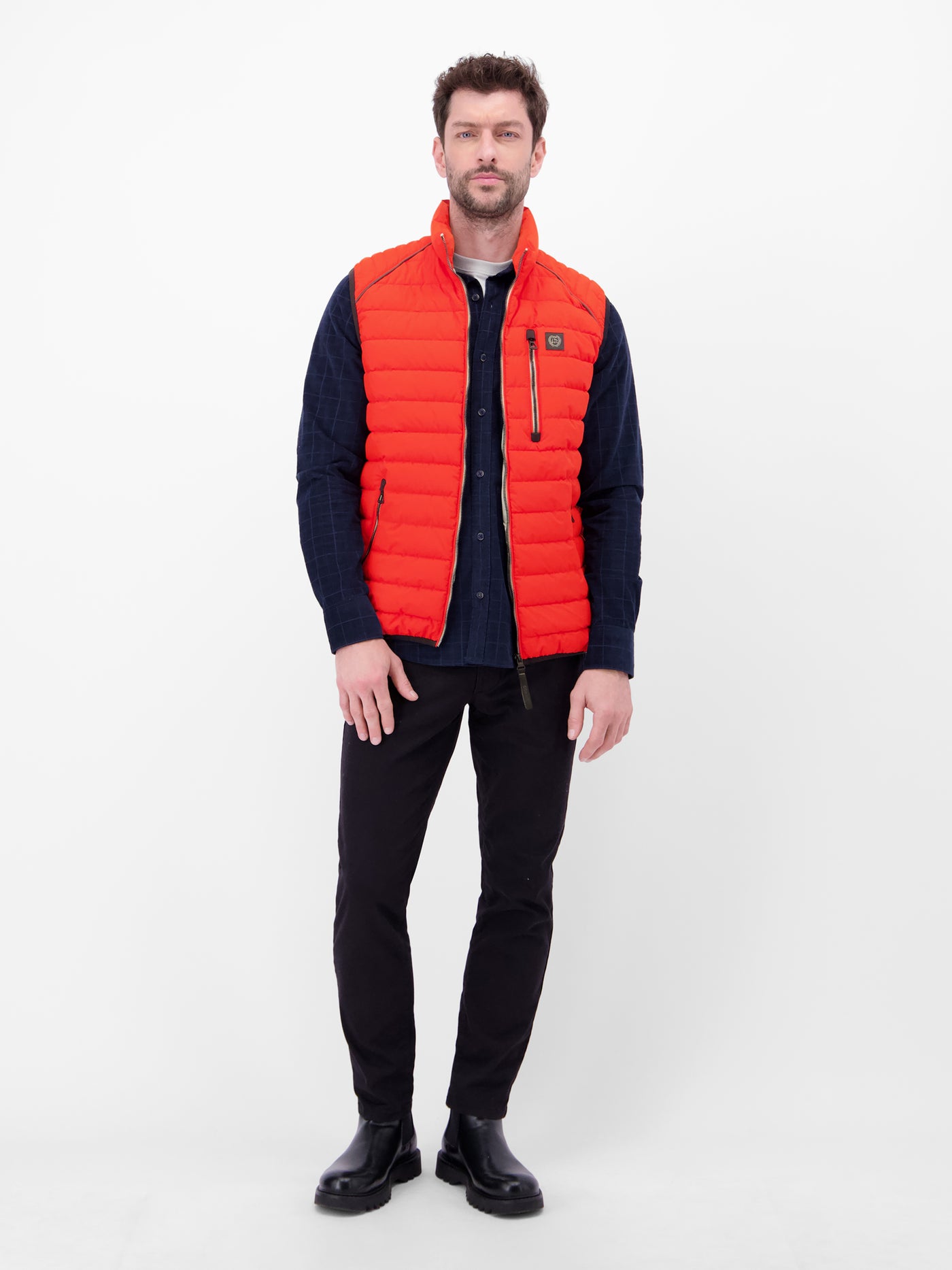 Steppweste mit Fütterung, sportiv geschnitten - LERROS