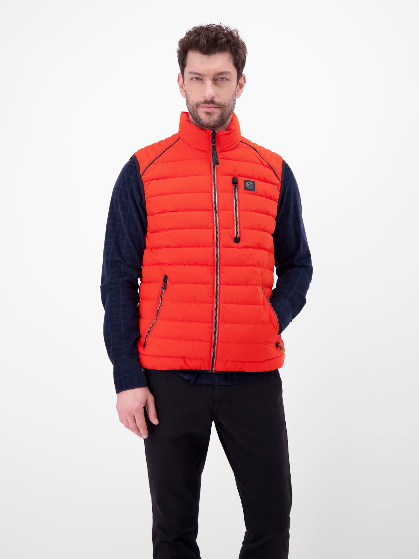 Steppweste mit Fütterung, sportiv geschnitten - LERROS