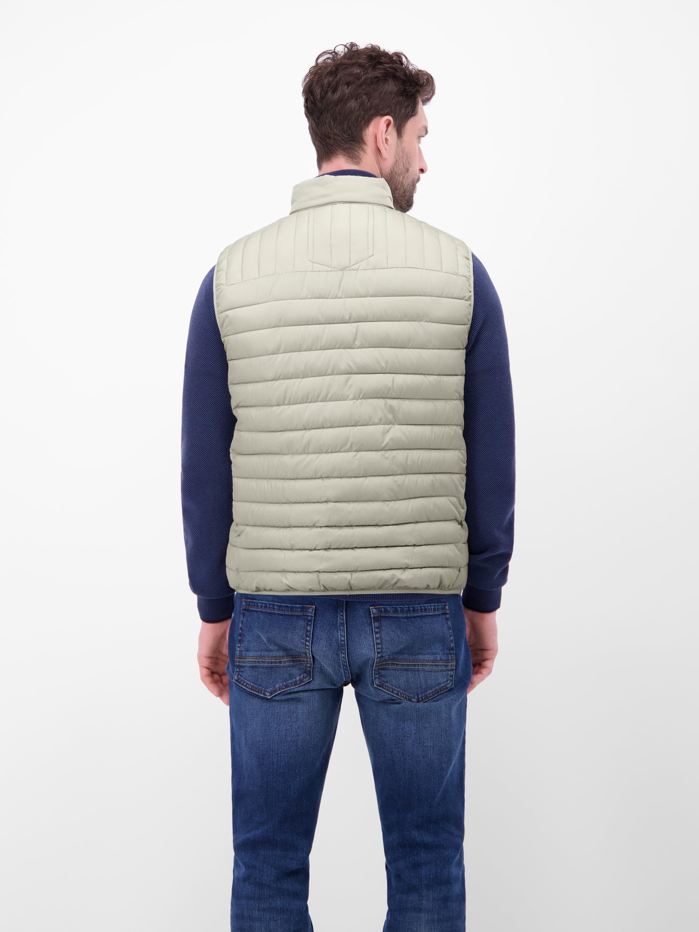 Men's quilted vest, lightly lined