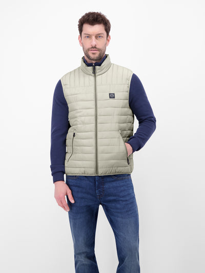 Men's quilted vest, lightly lined