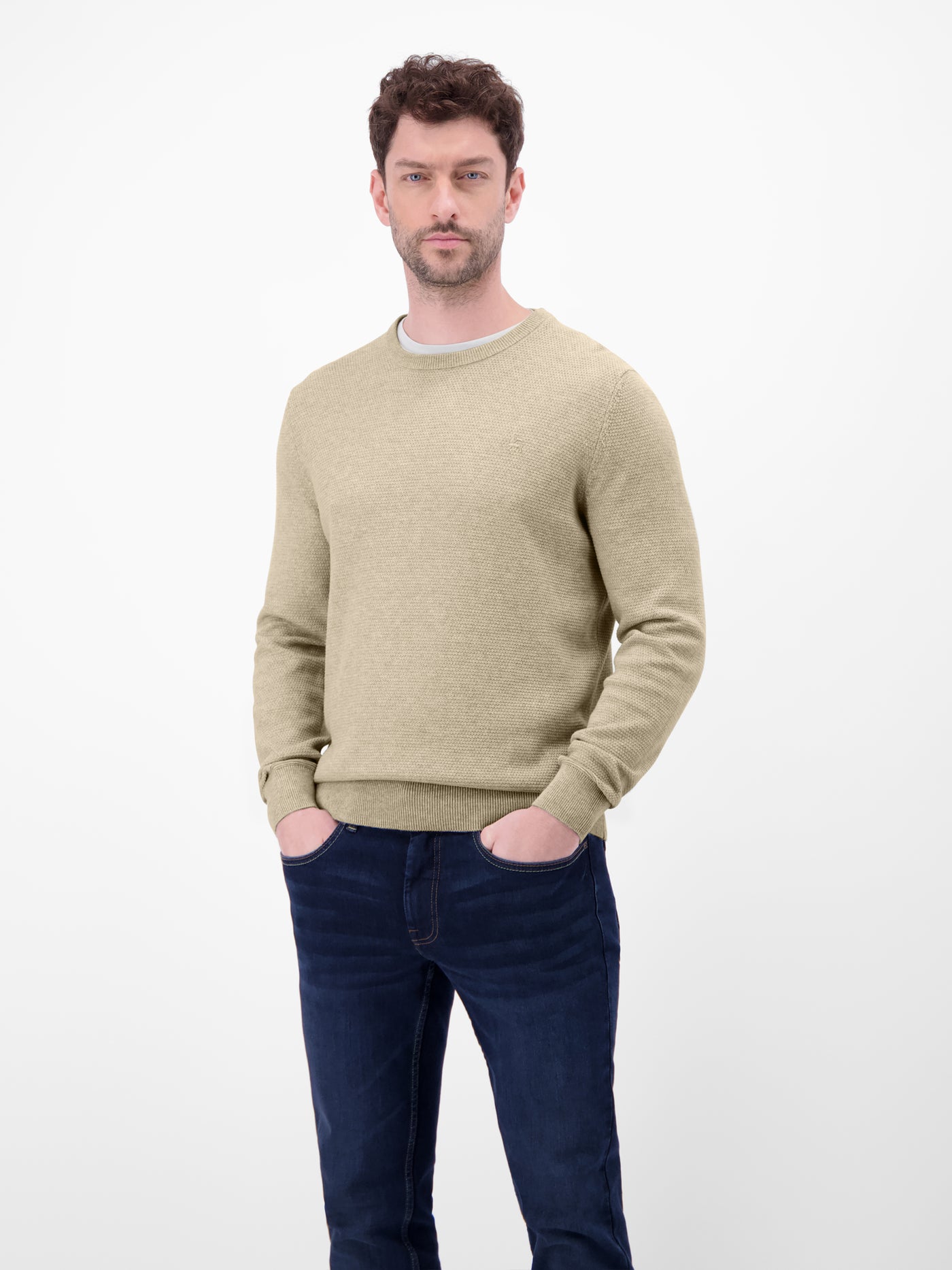 Herren Strickpullover in Twist-Struktur - LERROS