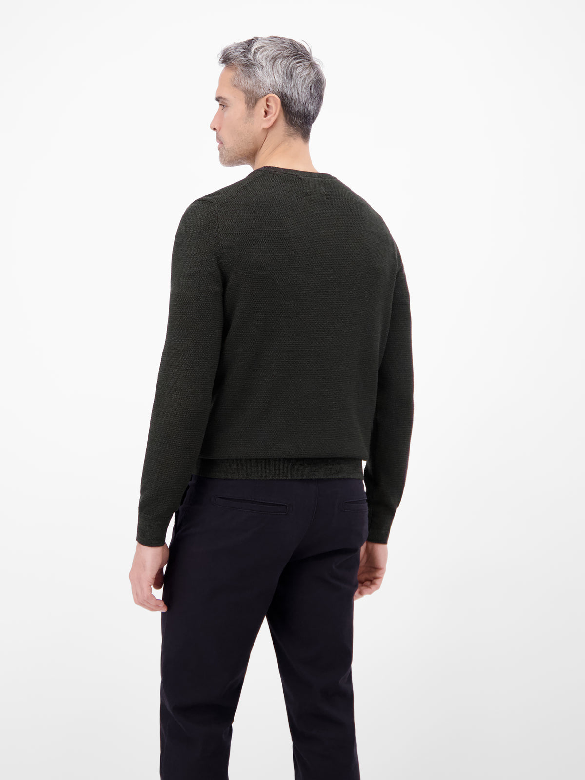 Herren Strickpullover in Twist-Struktur - Rundhalspullover