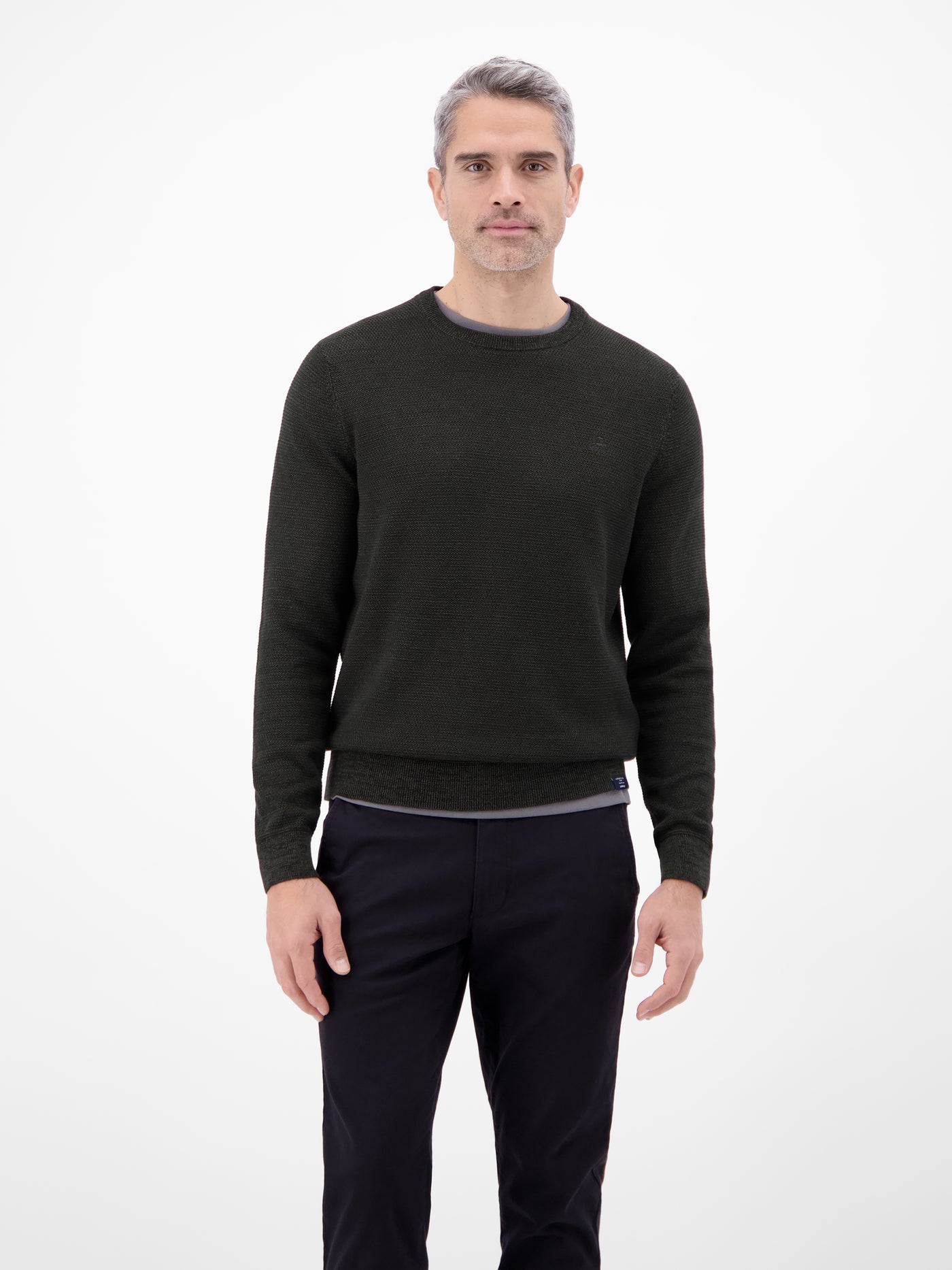 Herren Strickpullover in Twist-Struktur - Rundhalspullover