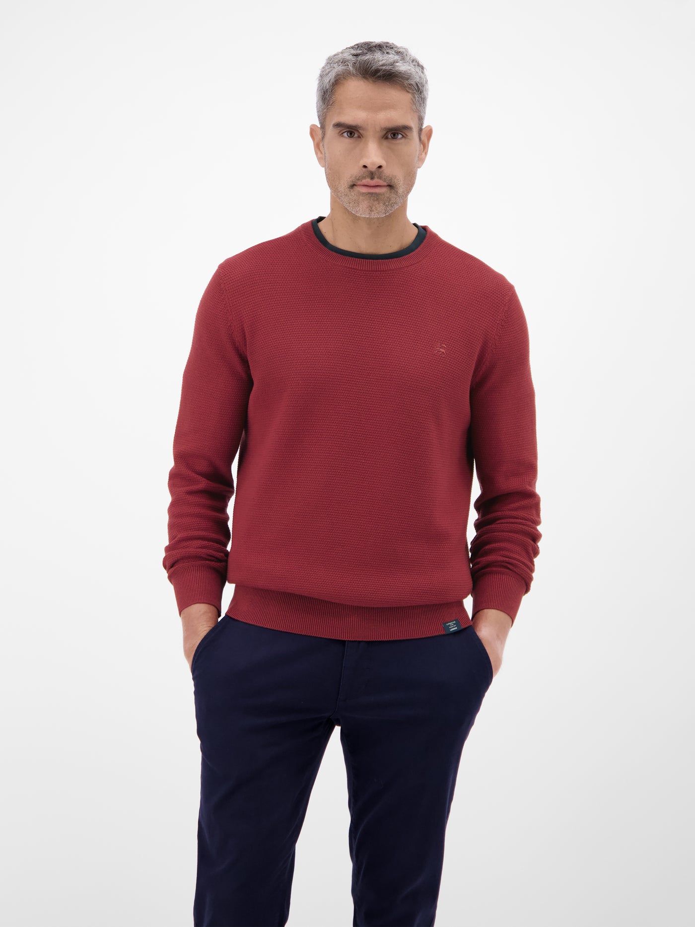 Herren Strickpullover in Twist-Struktur - LERROS