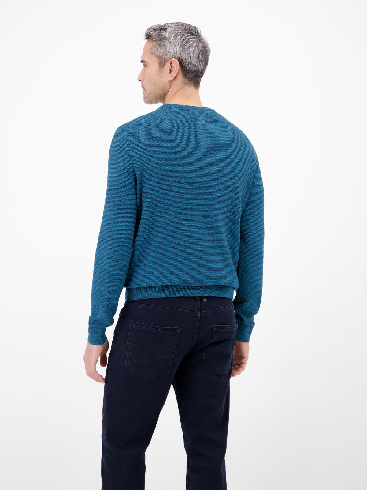 Herren Strickpullover in Twist-Struktur - Rundhalspullover