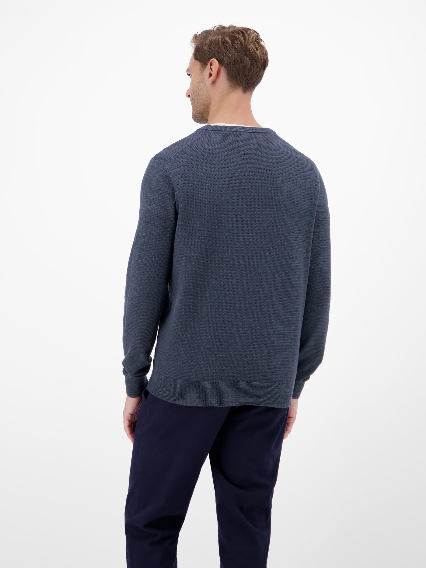 Herren Strickpullover in Twist-Struktur - LERROS