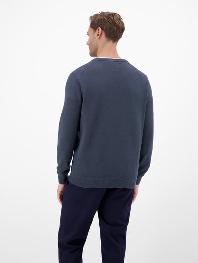 Herren Strickpullover in Twist-Struktur - LERROS