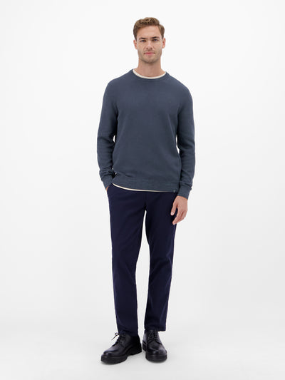 Herren Strickpullover in Twist-Struktur - LERROS