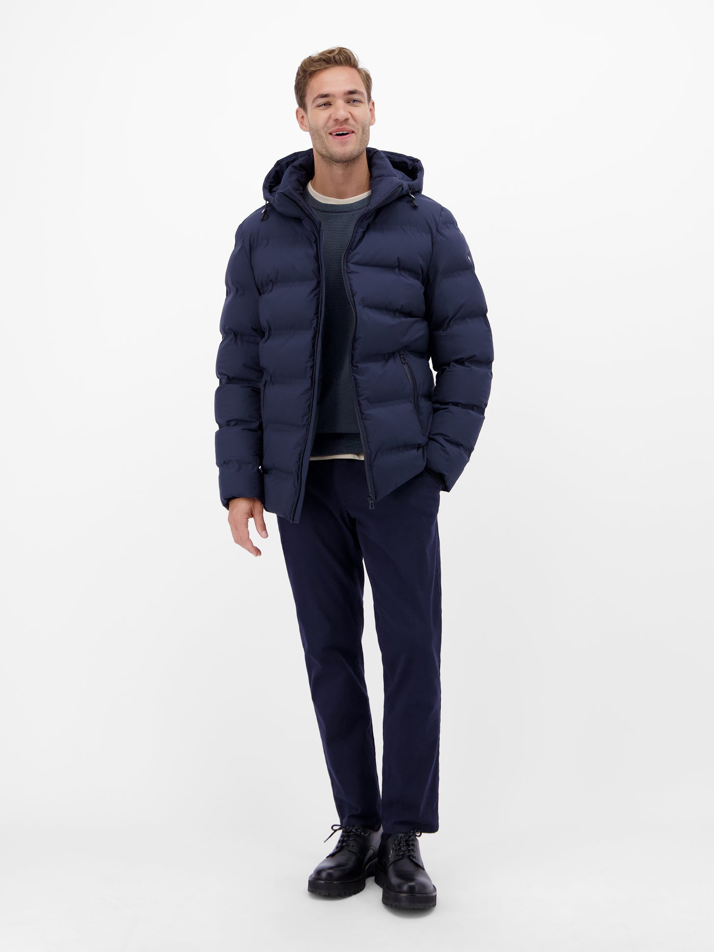 Herren Strickpullover in Twist-Struktur - LERROS