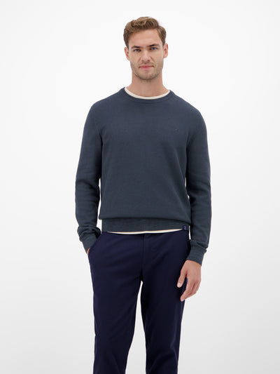 Herren Strickpullover in Twist-Struktur - LERROS