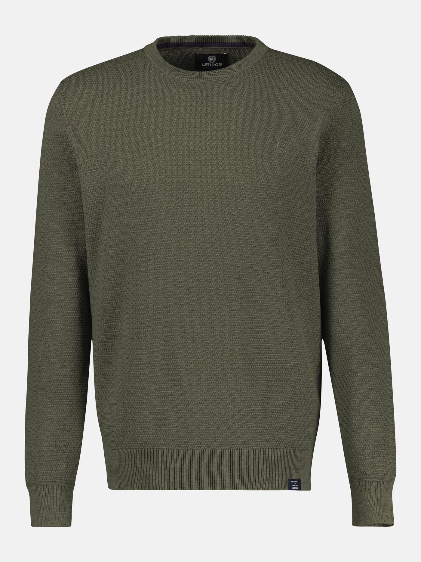 Herren Strickpullover in Twist-Struktur - LERROS