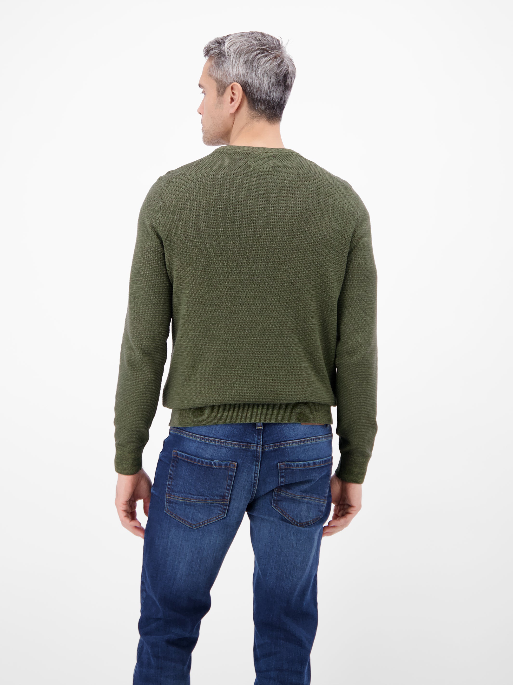 Herren Strickpullover in Twist-Struktur - Rundhalspullover