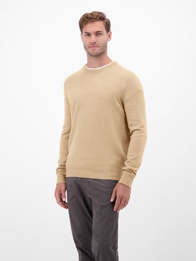 Strickpullover aus  Schurwoll-Kaschmir-Mix, stilvoll und entspannt - LERROS