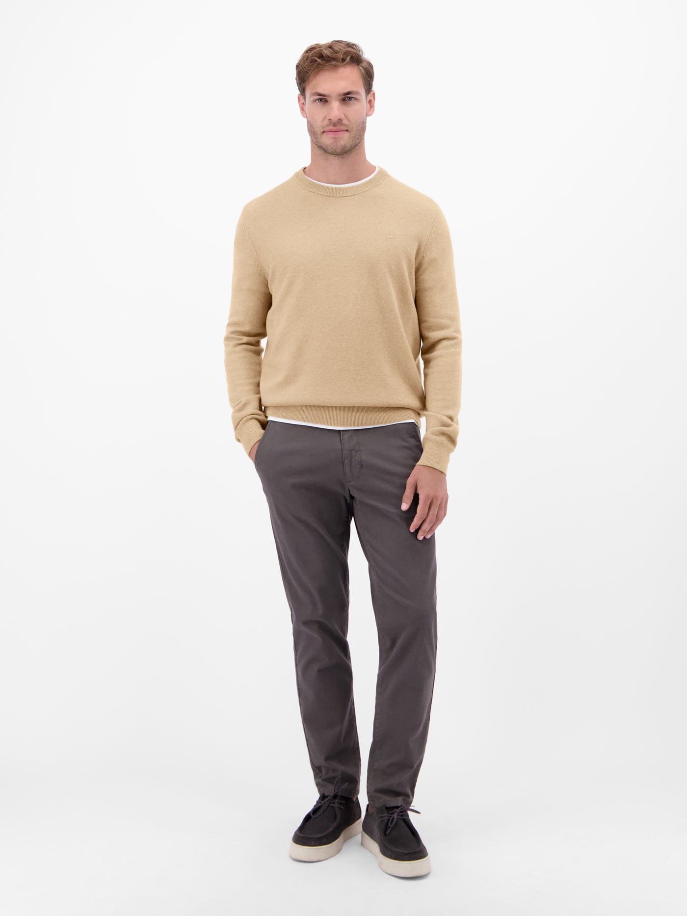 Strickpullover aus  Schurwoll-Kaschmir-Mix, stilvoll und entspannt - LERROS