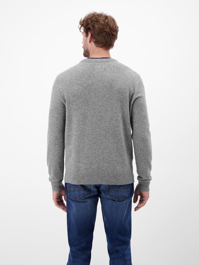 Strickpullover aus  Schurwoll-Kaschmir-Mix, stilvoll und entspannt - LERROS