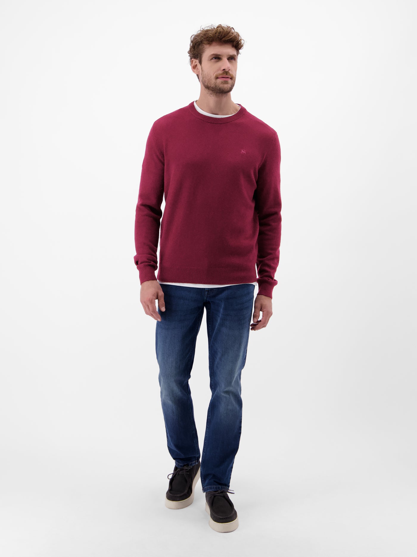 Strickpullover aus  Schurwoll-Kaschmir-Mix, stilvoll und entspannt - LERROS