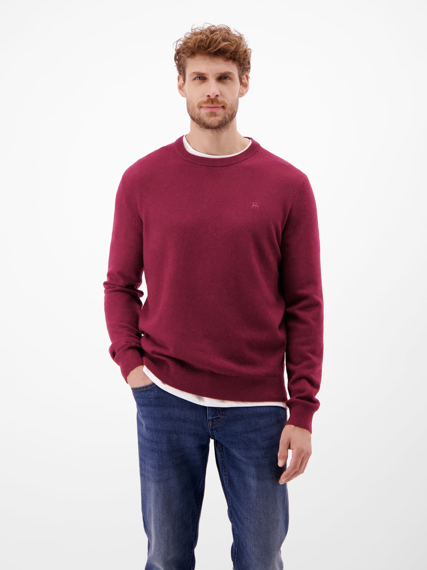 Strickpullover aus  Schurwoll-Kaschmir-Mix, stilvoll und entspannt - LERROS