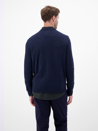 Strickpullover aus  Schurwoll-Kaschmir-Mix, stilvoll und entspannt - LERROS